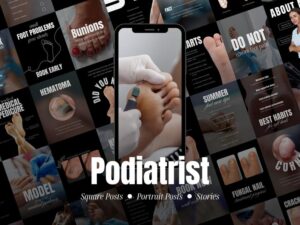 The Ultimate Orthopedic Clinic Social Media Kit | 100+ Fully Editable Canva Templates for Medical Professionals